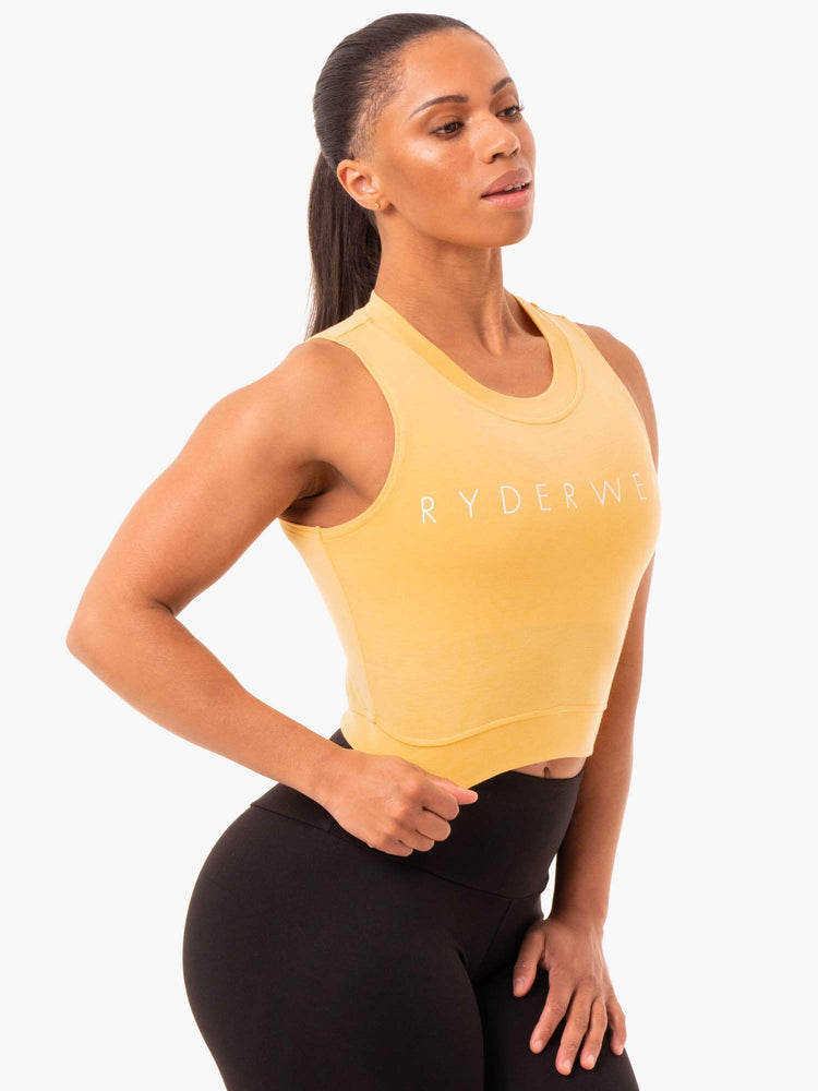 Tops Ryderwear Motion Crop Mujer Mango | ILMNP2147
