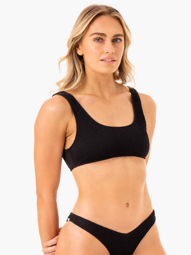Tops Ryderwear Paradise Scoop Bikini Mujer Negros | ABLZQ8945