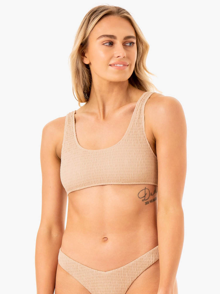 Tops Ryderwear Paradise Scoop Bikini Mujer Marrom | TWXRL3927
